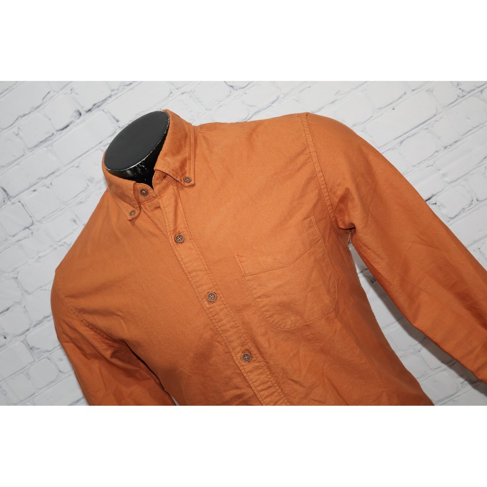 J.Crew Button Down Dress Shirt Mens Medium Garment Dye Slim Untucked Oxford